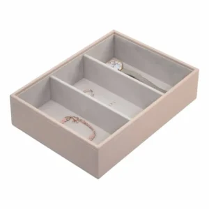 Stackers – Classic box – Blush-grey velvet – 3