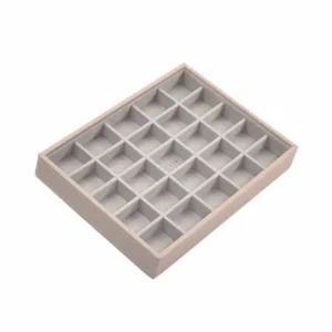 Stackers – Classic box – Blush-grey velvet – 25
