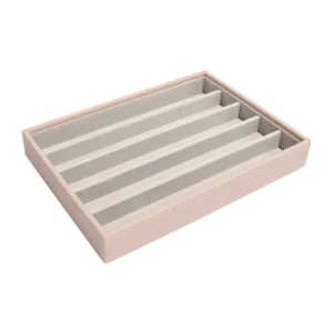 Stackers – Classic box – Blush-grey velvet – 5