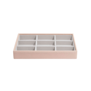 Stackers – Classic box – Blush-grey velvet – 9