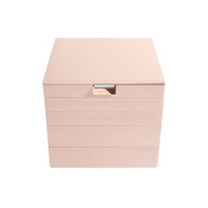 Stackers – Classic box – Blush-grey velvet – 5 Set