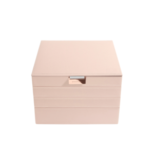 Stackers – Classic box – Blush-grey velvet – 4 Set