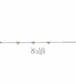 Orage Kids/Teens -armband   – hart regenboog 17 cm