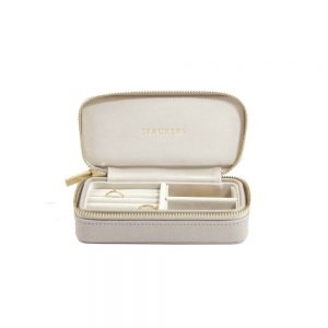 STACKERS Classic Travel Jewellery Box Taupe & Gray